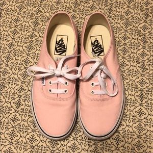 Baby Pink classic Vans shoes Size 7.5